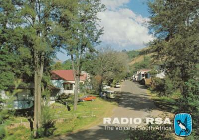 QSL KARTE Radio RSA Johannesburg KW 15185 kHz von 1984 Südafrika Pilgrim's Rest