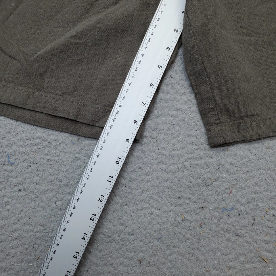 Pantalones Cortos Chinos JACHS New York Para Hombre 38 Verde Lino Bleecker Calce Casual A Medida Foto 4 de 4