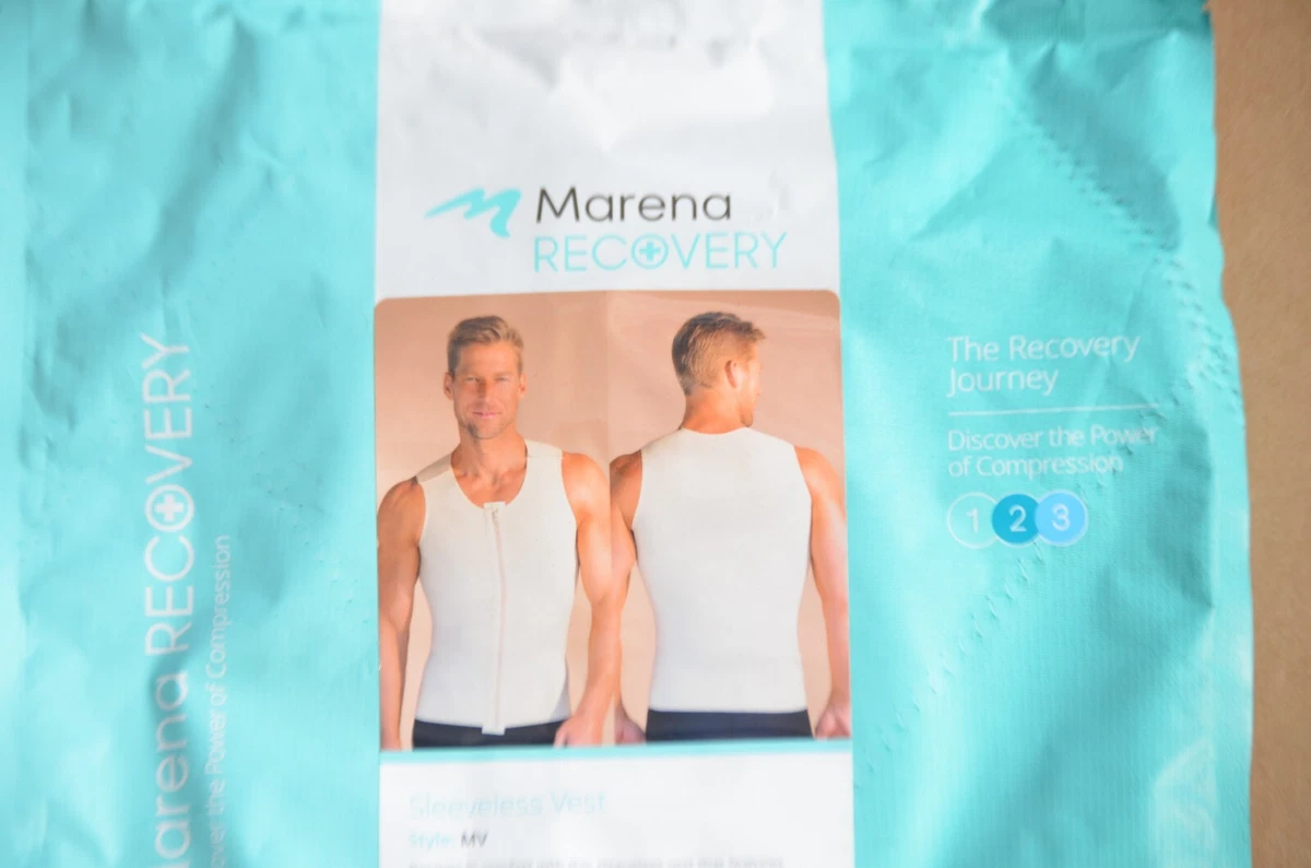 Marena Recovery Sleeveless Compression Vest MV-M-H Style MV, Size M, Color  Beige