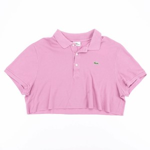 cropped lacoste polo