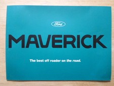 FORD MAVERICK orig 1993 UK Mkt Sales Brochure from Launch - GLX
