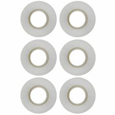 PVC Insulation Electricians Electrical Tape White 6 Reels Flame Retardant