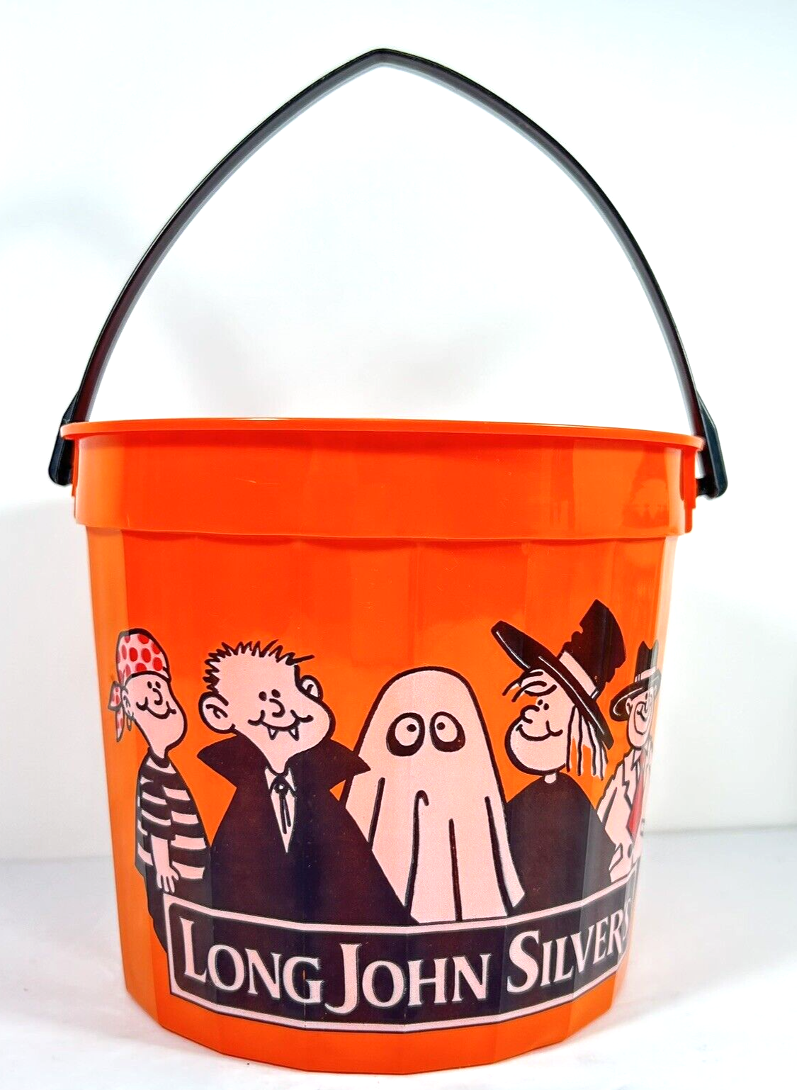 LONG JOHN SILVER'S Halloween Bucket Pail Toy Candy Play it Safe on