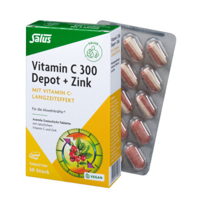 Salus Vitamin C 300 Depot + Zink 30 Tabletten (37g) Vitamin C-Langzeiteffekt