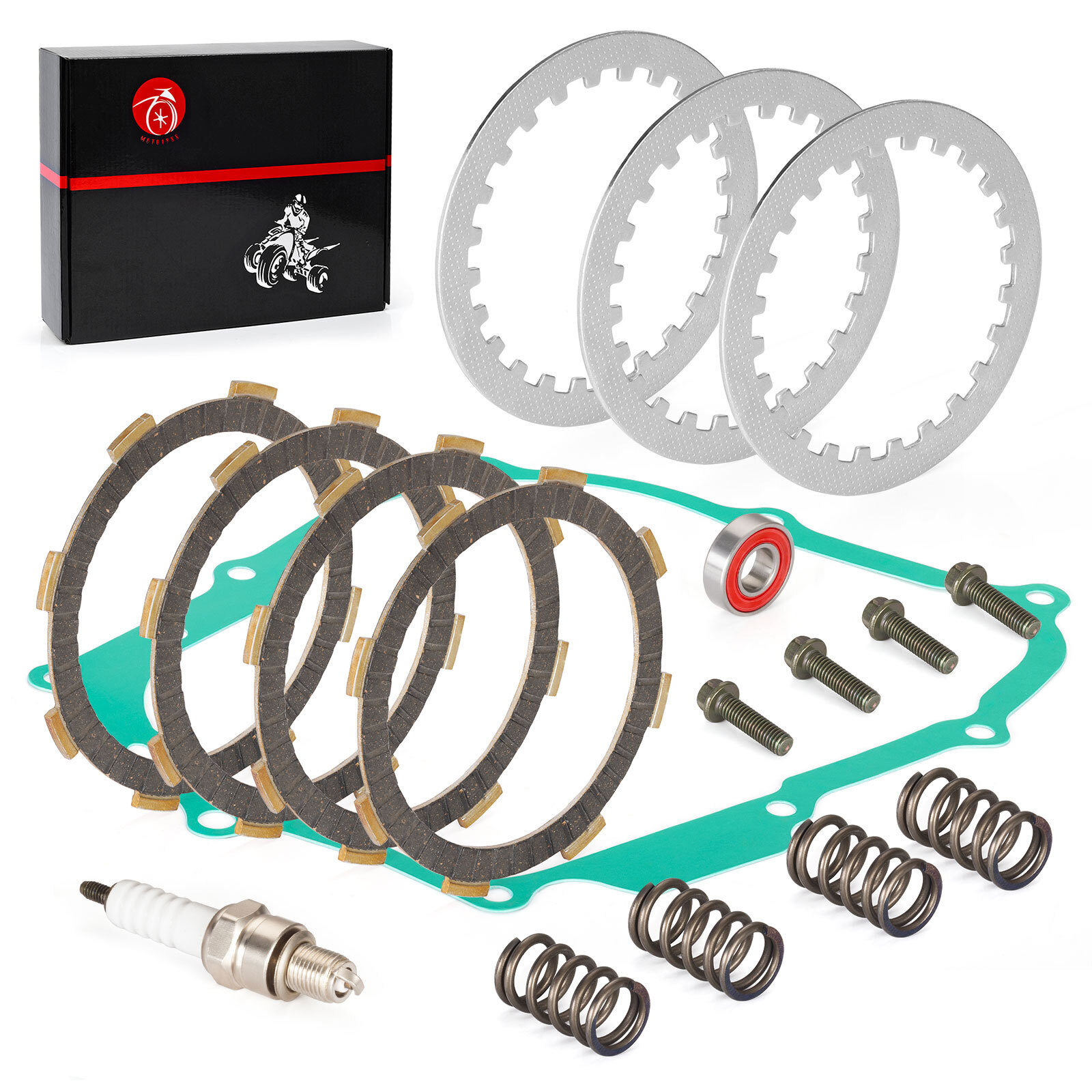 Heavy Duty Clutch Friction Plates Gasket Kit for Honda XR80R XR100R 1987 - 2004
