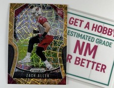 Zach Allen RC 2019 Prizm #389 Lazer Prizm Parallel Cardinals B2G1 + Flat Ship