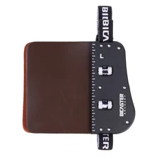 Barebow Finger Tabs Cowhide Face Aluminum Plate Large Right Handed