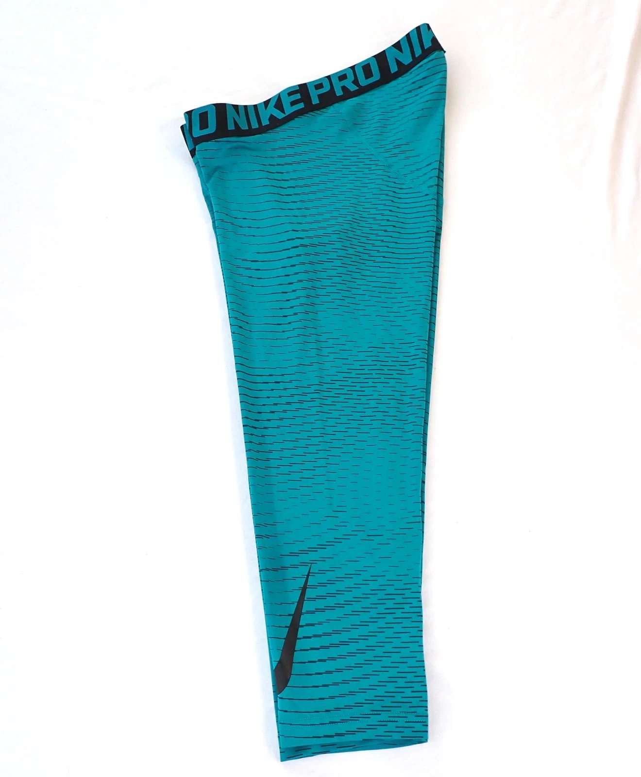 Nike Pro Dri-Fit Compression Pants Large Teal Black 837994-467 Men's Base Layer