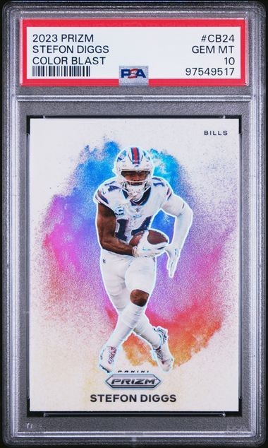 2023 Panini Prizm - Color Blast Stefon Diggs #CB-24 PSA 10 Gem Mint Case Hit!