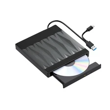 External CD/DVD Drive USB C 3.0 Portable Burner Slim DVDRW Optical Drive