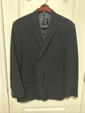JF J. Ferrar Men s 38R Black Slim Fit Stretch Blazer Sport Coat Jacket Pre-Owned