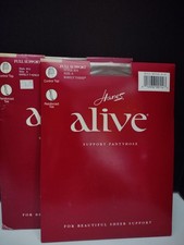 Vtg. Hanes Alive Support Pantyhose Style 810 Size A Barely There 2 Pair NOS