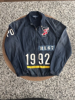 ぎんぎん90s Ralph Lauren 67 RLP C RARE POLO P Wing Ralph Lauren 1992 RL 67 Indigo Zip Up
