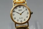 Vtg 1995 [N MINT] Seiko Exceline 7320-0070 Gold Round 22mm Quartz Ladies Watch