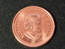 Canada 2007 RCM LOGO  1 Cent Steel One Canadian Penny Coin Magnetic BU