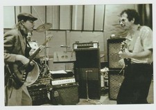 Carlos Santana in the studio with Jaco Pastorius  Re-Print 4x6 907