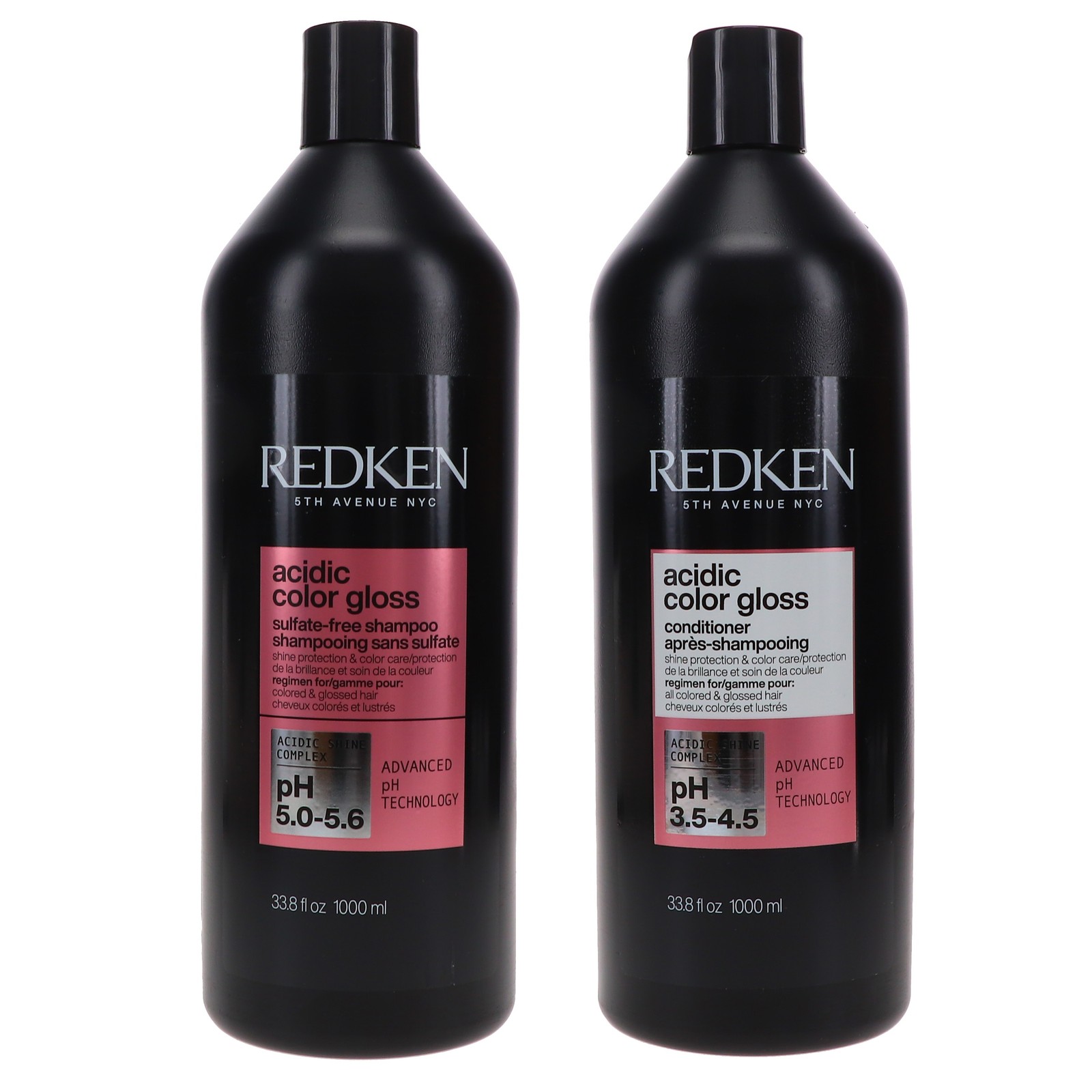 Redken Acidic Color Gloss Shampoo 33.8 oz - Conditioner 33.8 oz Combo Pack