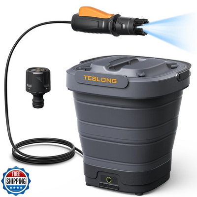 #ad #ad Teslong Portable Electric Pressure Washer with 12L Tank Foldable $179.99