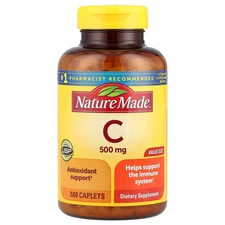 Vitamin C, 500 mg, 500 Caplets