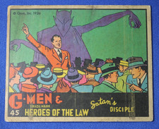 1936 Gum G-Men & Heroes of The Law -#45 