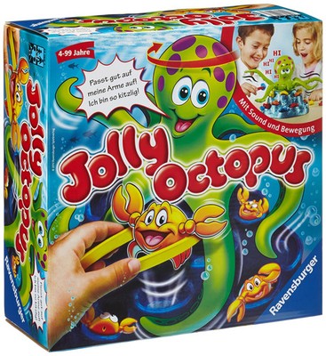 Ravensburger Jolly Octopus Geschicklichkeitsspiel Kinder ab 4 Jahre Sound