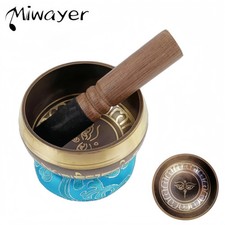 Nepal Singing Bowl Set Black Divine Eye Meditation Bowl for Yoga Stress Relief