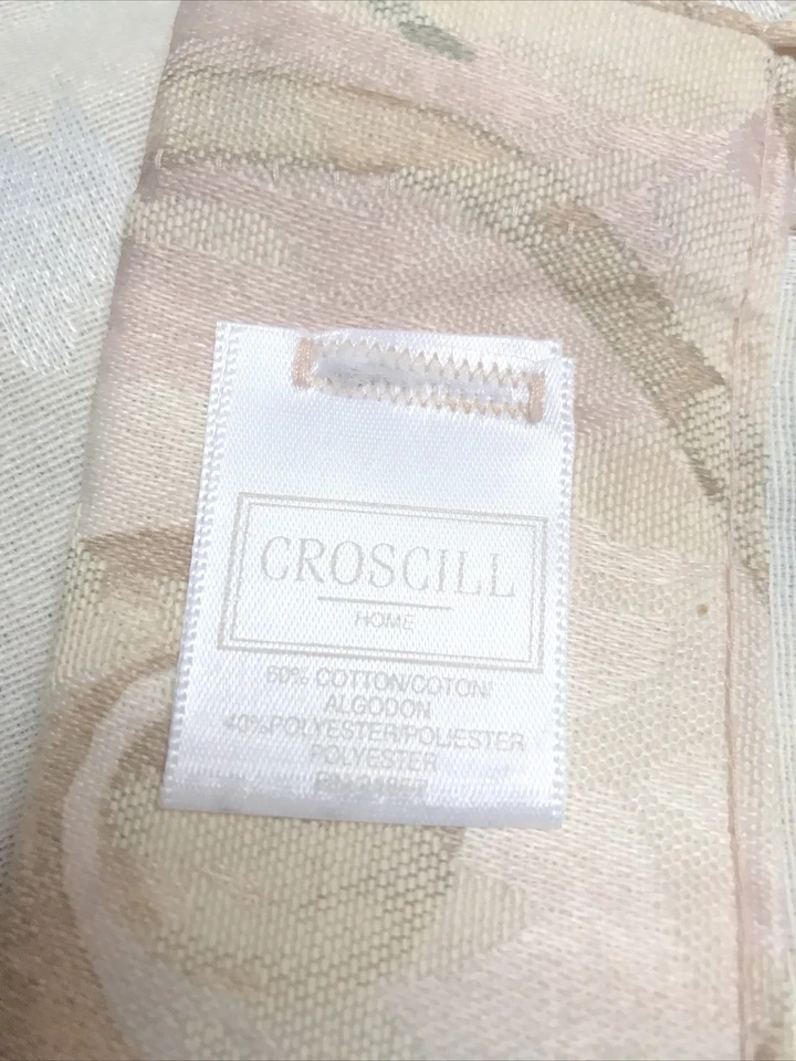 "Cortina de ducha Croscill amatista púrpura rosa 72""x74"" usada" Foto 2 de 4