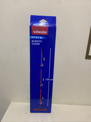 Vileda Pet Pro Besen Gummi Pet Pro Schmutz Reinigung Tierhaar Teppich 120 cm