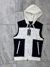 NWT Murano Liquid Luxury Slim Fit Color Block Full-Zip Hooded Vest Size Small