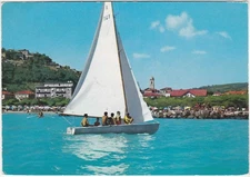 CUPRAMARITTIMA - ASCOLI PICENO - PANORAMA SEEN FROM THE SEA - TRAVEL 1969 -20411-