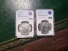 2pc Set - 2025 $1 Morgan and Peace Silver Dollar NGC MS70 ER Morgan &Peace
