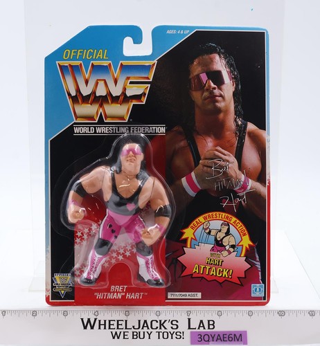 Bret Hitman Hart PINK Hart Attack WWF Wrestling Ha...