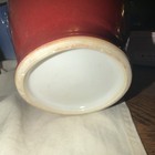 Vintage Oxblood Red Art Pottery Vase 11” Glossy Ceramic Unmarked MCM  — photo 3