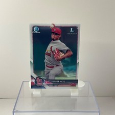 2018 Topps Bowman Chrome- Jordan Hicks #BCP123 (RC) 1st