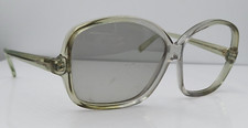 Vintage Polaroid 8433 Green Translucent Oval Sunglasses Holland FRAMES ONLY