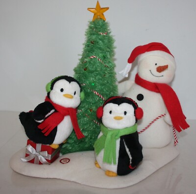 Hallmark Animated Jingle Pals Trio Tree Snowman Penguins