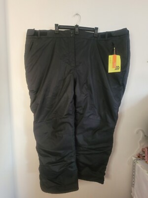 NEW All In Motion Snow Pants Black Polyester Mens X