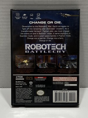 RoboTech Battlecry Game for Nintendo Gamecube (COMPLETE w/ Reg