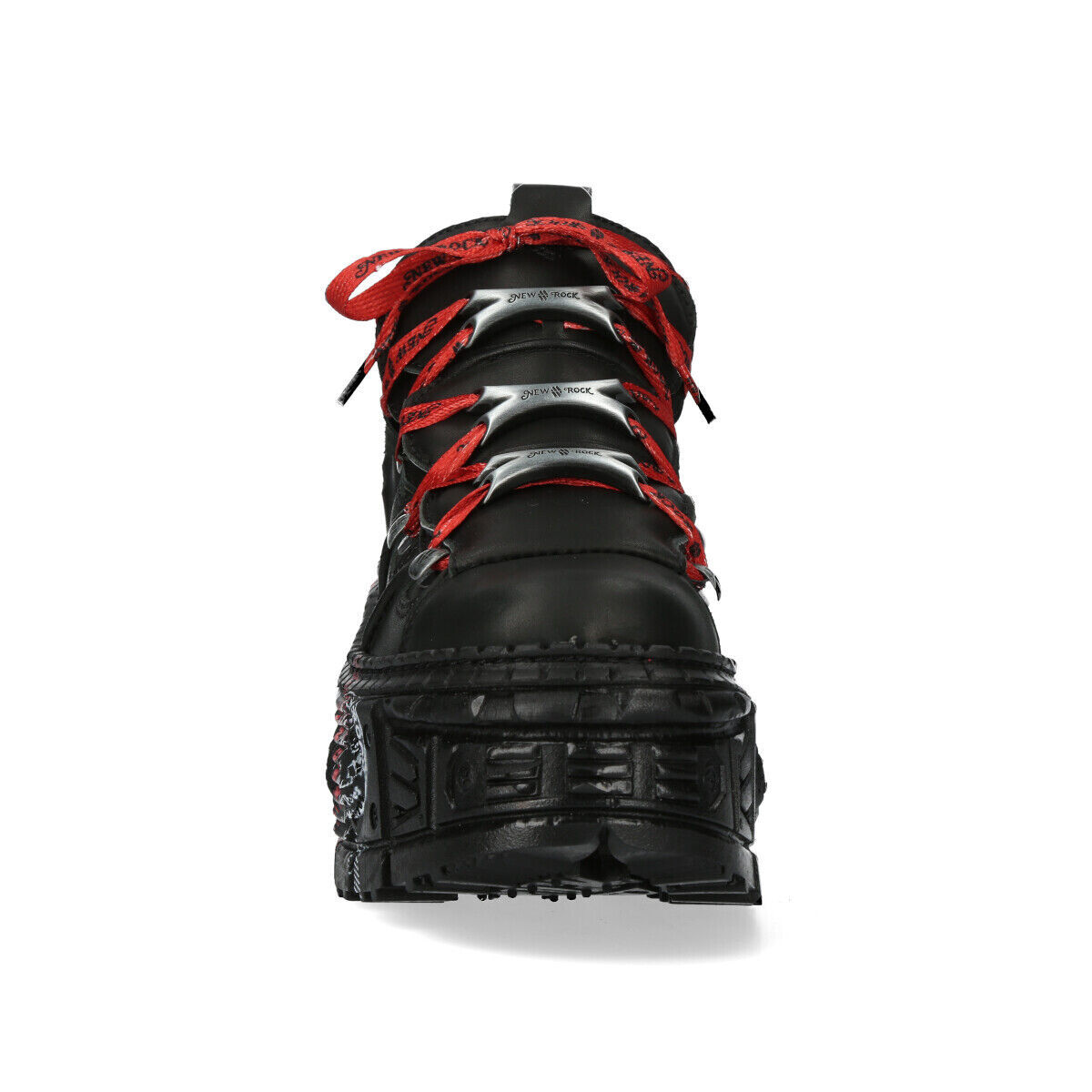 NEW ROCK☆M-WALL106-V9 レザーブーツ black 【関税送料込み】 New Rock Boots WALL106-C9 Unisex Metallic Black Leather