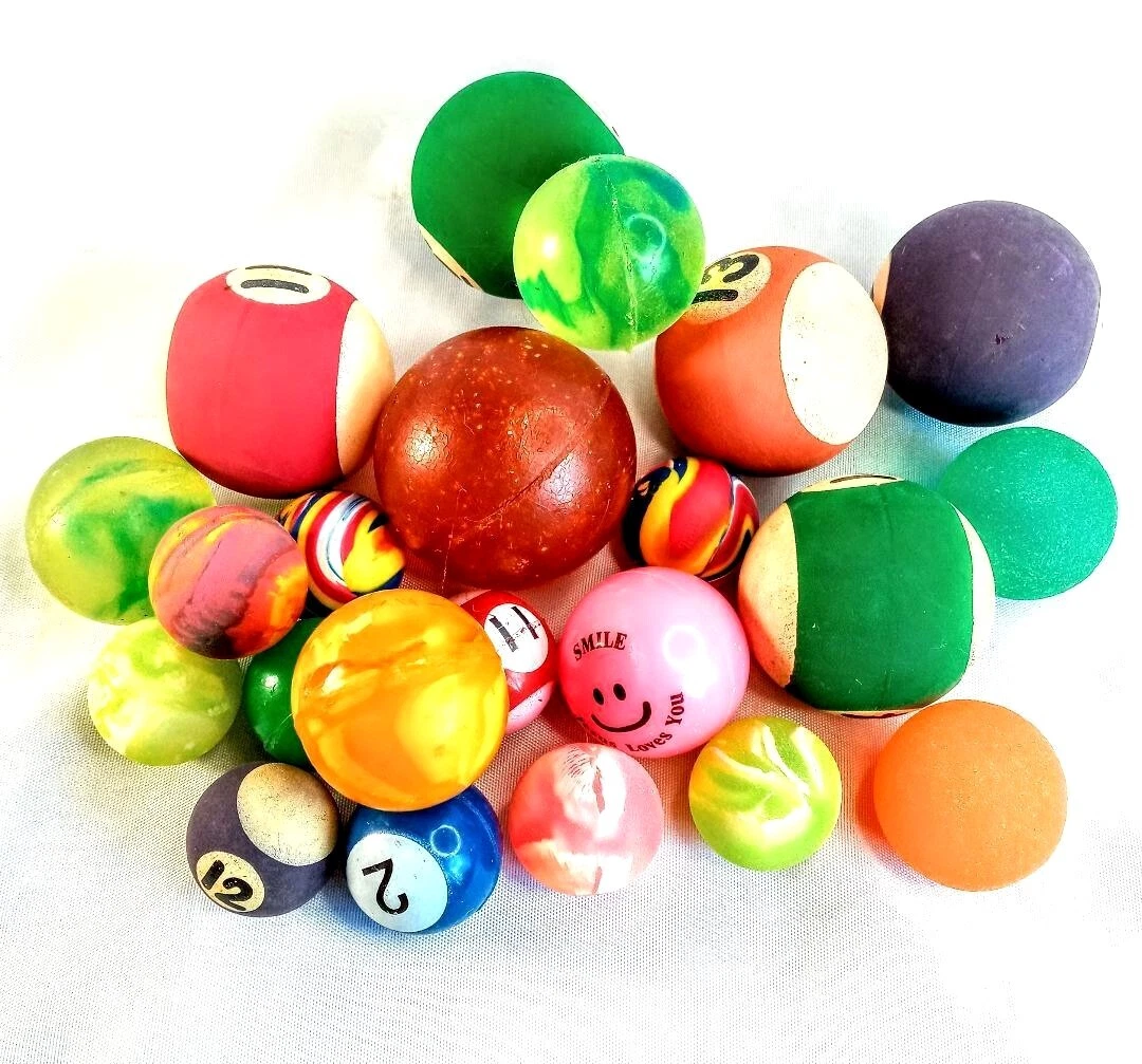 A lot online of bouncy balls
