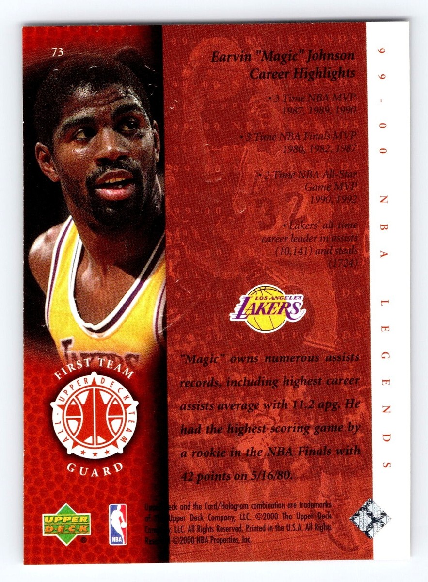 1999-00 Upper Deck NBA Legends Magic Johnson #73 | eBay