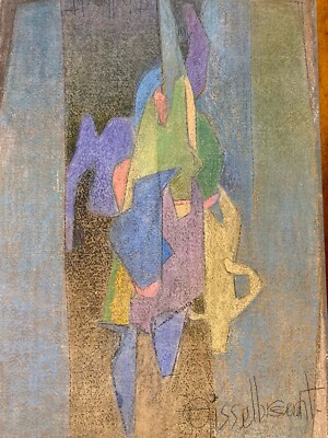 Très Beau Dessin Expressionisme 1997 Frederic Gisselbrecht Expressioniste Art