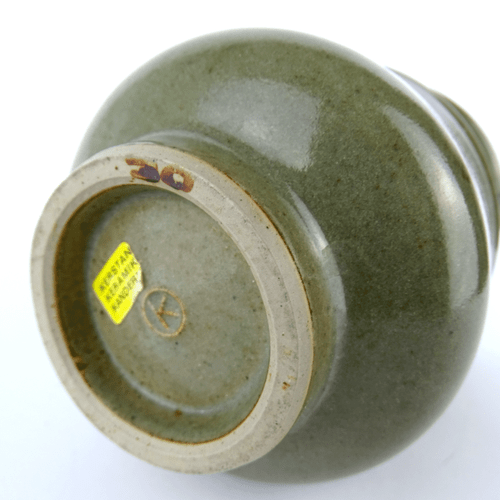 HORST KERSTAN Kandern Keramik Vase Seladon-Glasur Künstlerkeramik Art Pottery - Bild 6 von 8