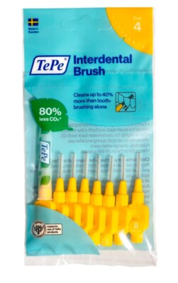 Tepe Interdentalbürsten GELB Größe 4 x 1 Packung