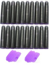 20 - Standard International Short Fountain Pen Ink Cartridges - PULSAR PURPLE