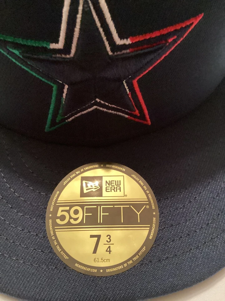 NFL Dallas Cowboys Bandera de México Gorra Estrella 59 Cincuenta Nueva Era Ajustada Talla 7 3/4 Foto 3 de 4