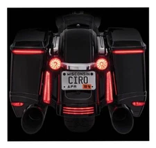 Ciro Bag Blades LED Lights, Fits '97-'13 Harley FLHT & FLTR Models, Amber 40028