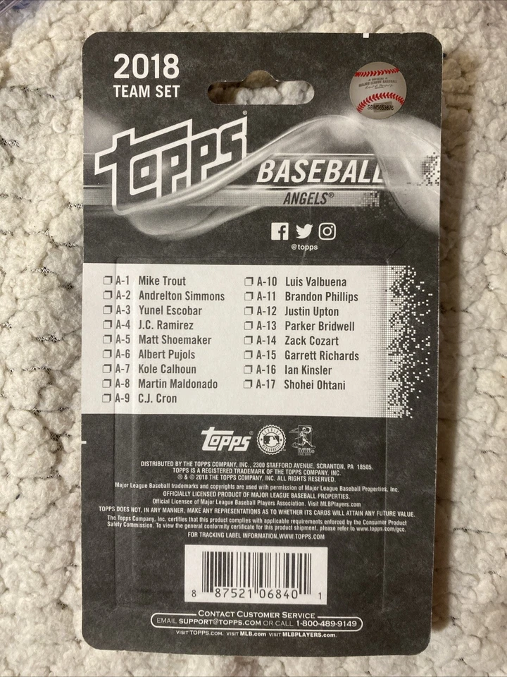 2018 Topps Los Angeles Angels Team Set Unopened Shohei Ohtani & Mike Trout RC — 第 2/3 张图片