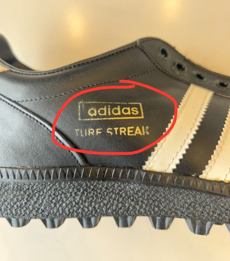 adidas Turf Streak New, Vintage and Rare 1980s Made in West adidas Turf Streak New, Vintage and Rare 1980s Made in West