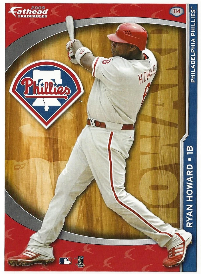 Pegatina con el logotipo de Jimmy Rollins Fathead Tradeables Philadelphia Phillies 2009 #129 Foto 2 de 3